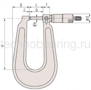 микрометр для листового металла гладки схема