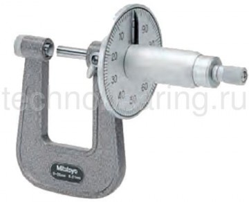 микрометр для листового с циферблатной шкалой металла гладки