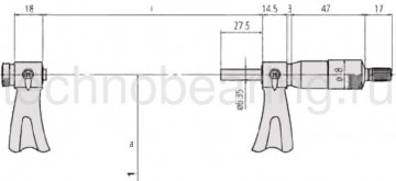 микрометры для измерения винтовой резьбы серии 126 схемы