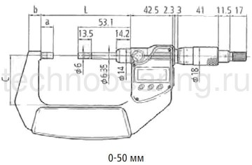 Микрометр с ножевидными поверхностями схема 1
