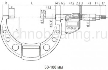 Микрометр с ножевидными поверхностями схема 2