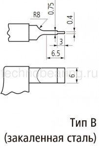 Гладкие микрометры с ножевидными поверхностями 122 тип И