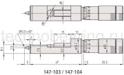 147-103 Микрометры гладкие для измерения швов жестянных банок 147-103 схема
