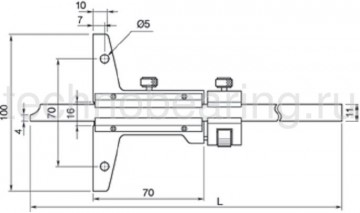 Стандартный глубиномер схема 2
